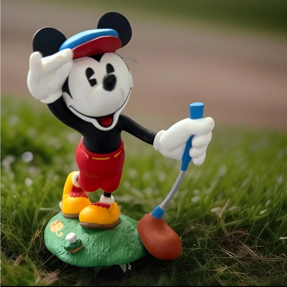 MICKEY'S LONG SHOT Christmas Ornament 1997 HALLMARK KEEPSAKE Mickey Mouse Golfer